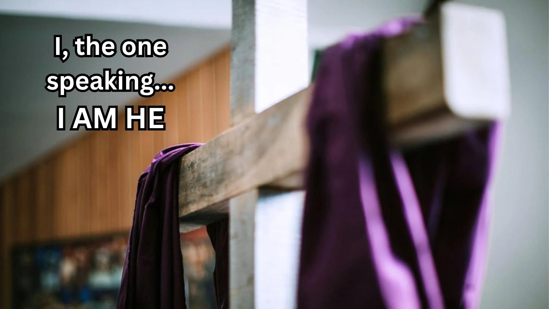 I, the one speaking… I AM HE