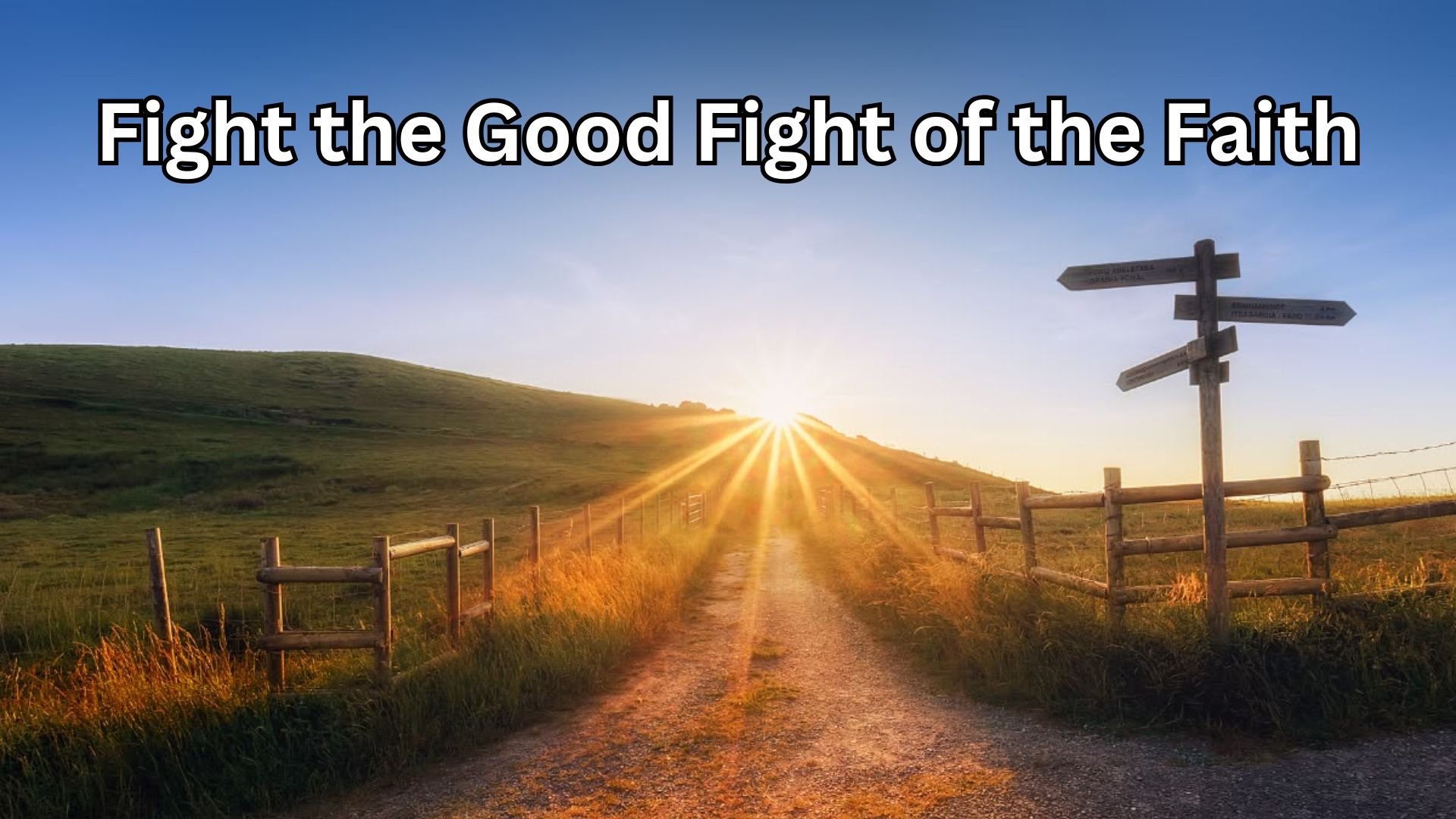Fight the Good Fight of the Faith