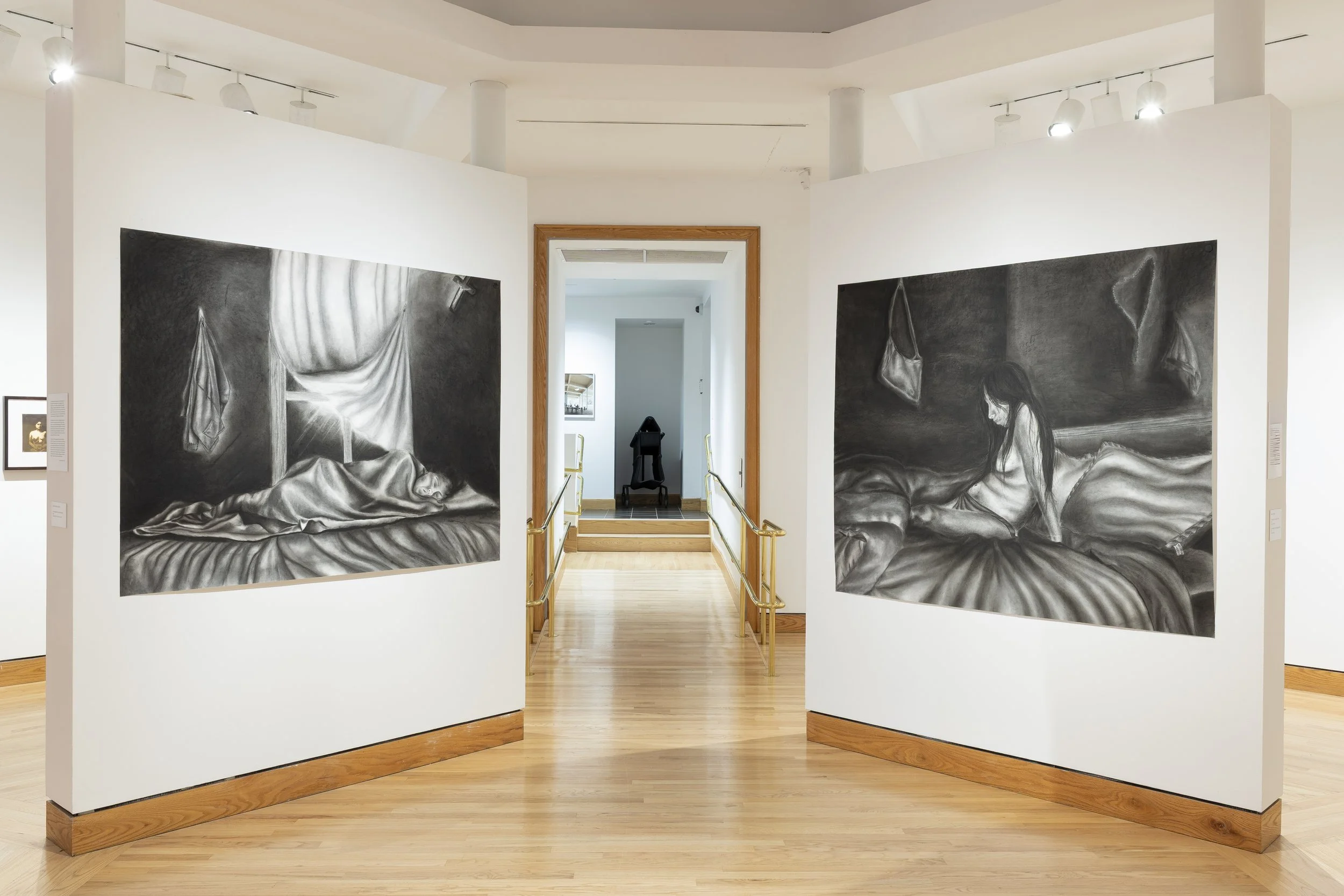 Gissel Gomez charcoal drawings