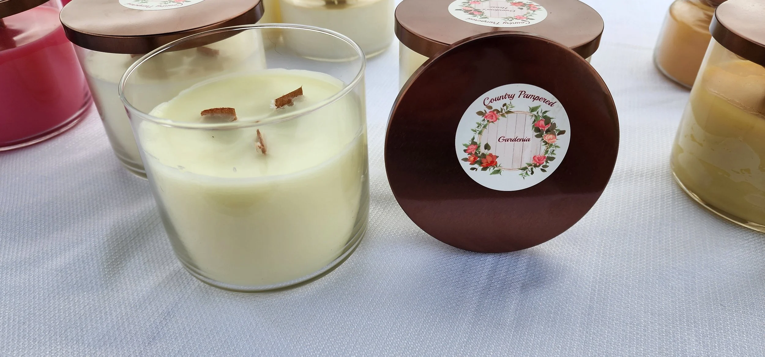Gardenia 3 Wick - Wood