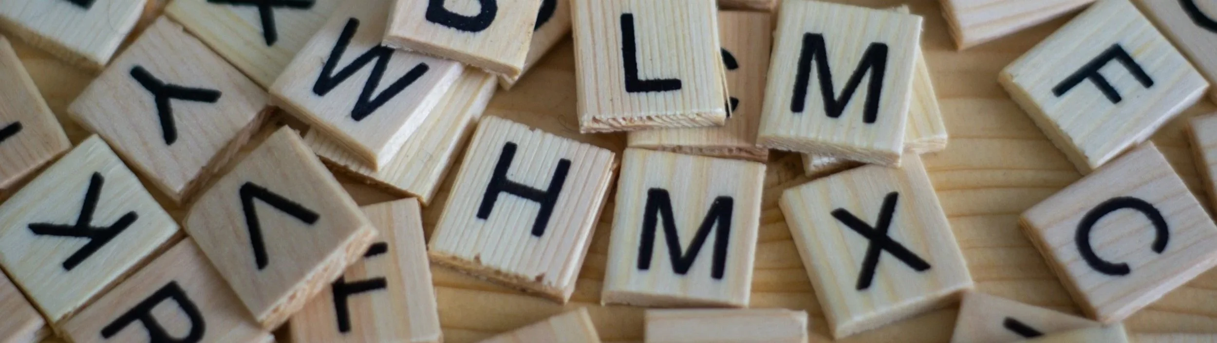 photo of scrabble letters