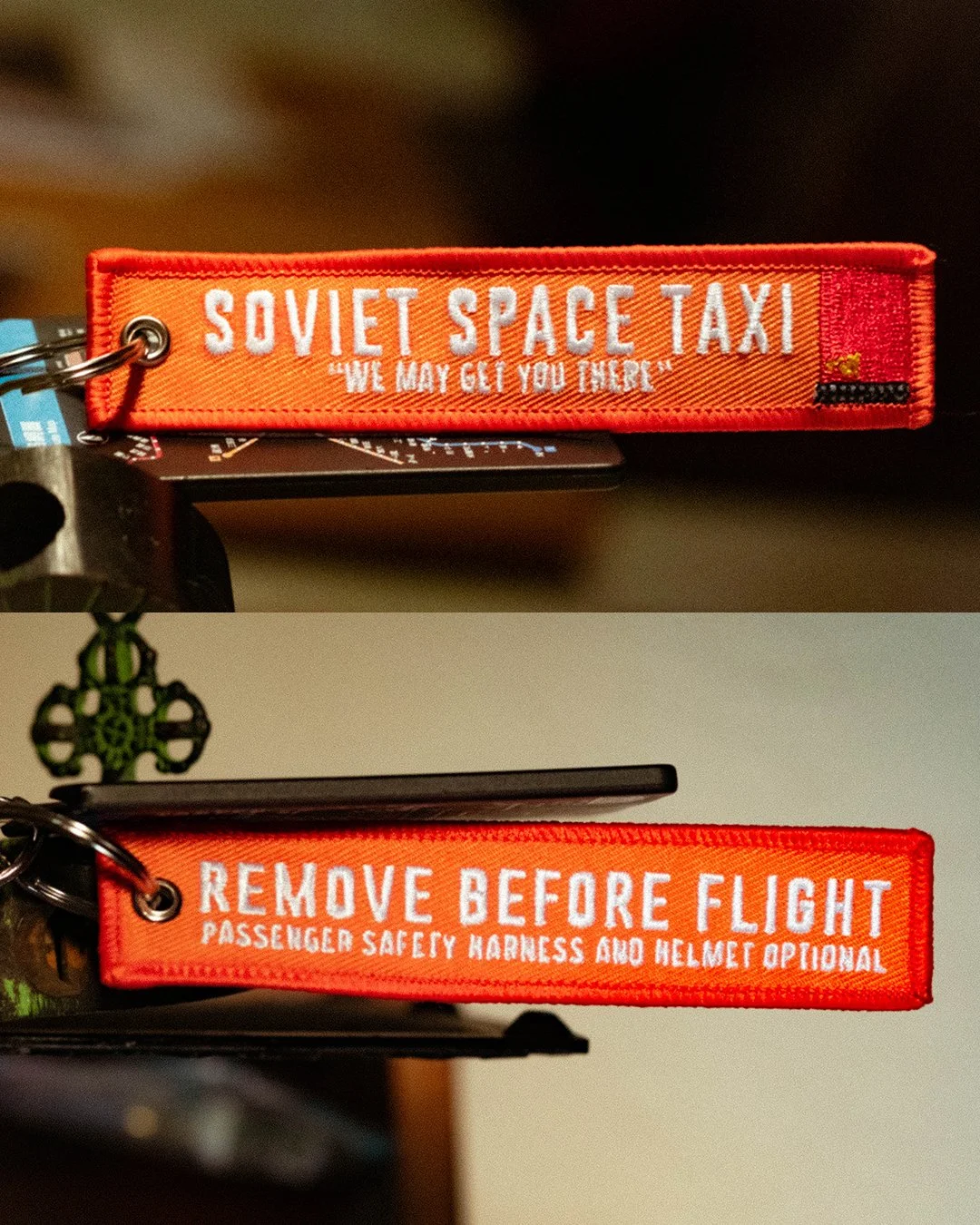 Soviet Space Taxi - we may get you there keychain
