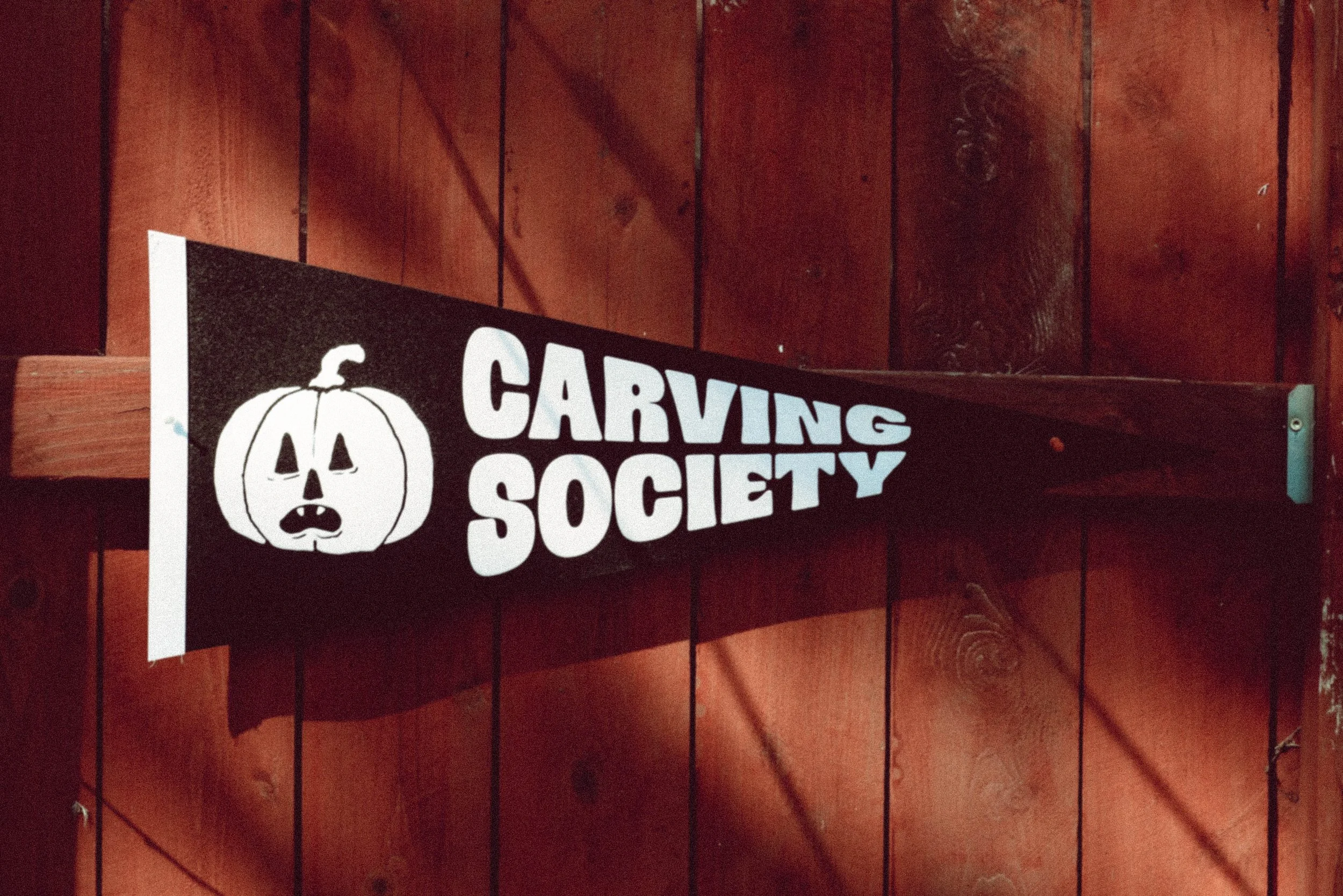 Carving Society Retro Flag Pennant (felt)