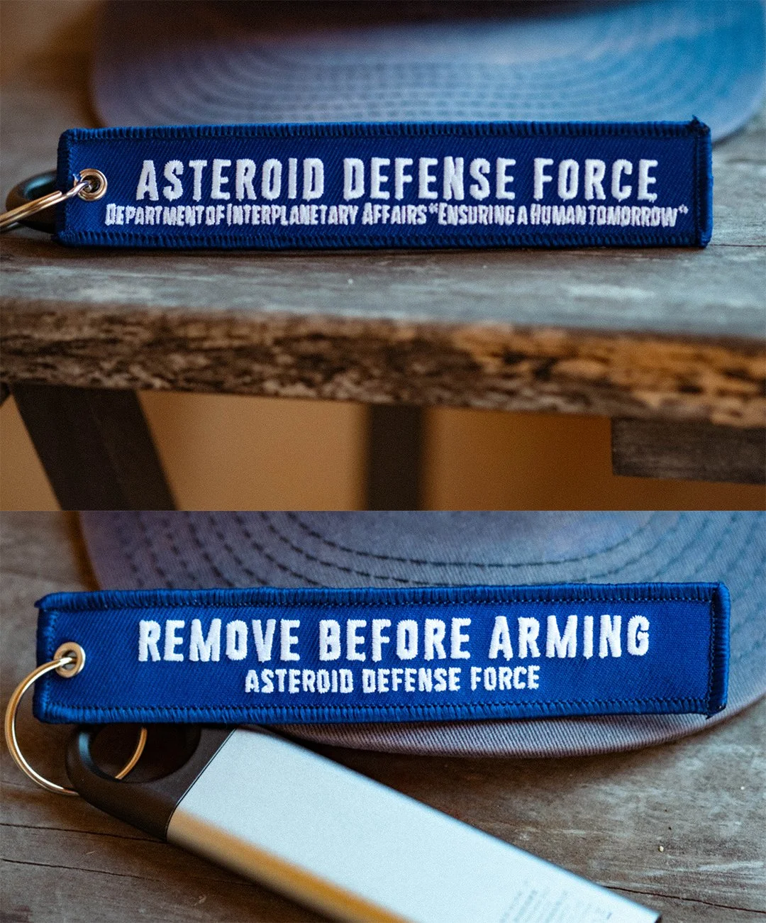 Asteroid Defense Force keychain
