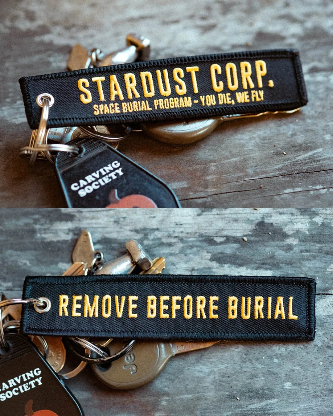 Stardust Corp. - You Die, We Fly keychain
