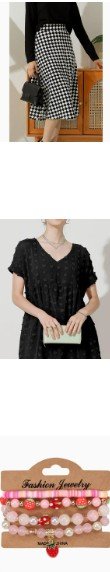 faire skirt checked dot dress straw bracelets.jpg