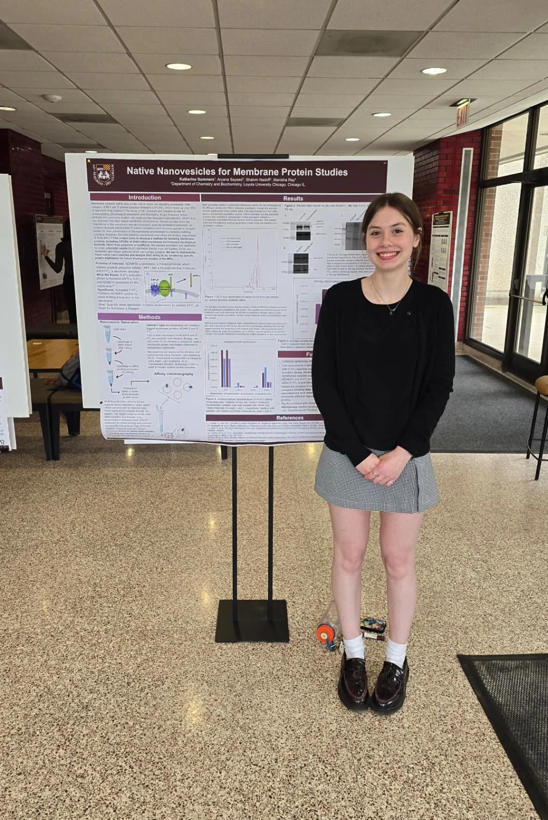 Katherine at chem 300 poster session, spring 2026