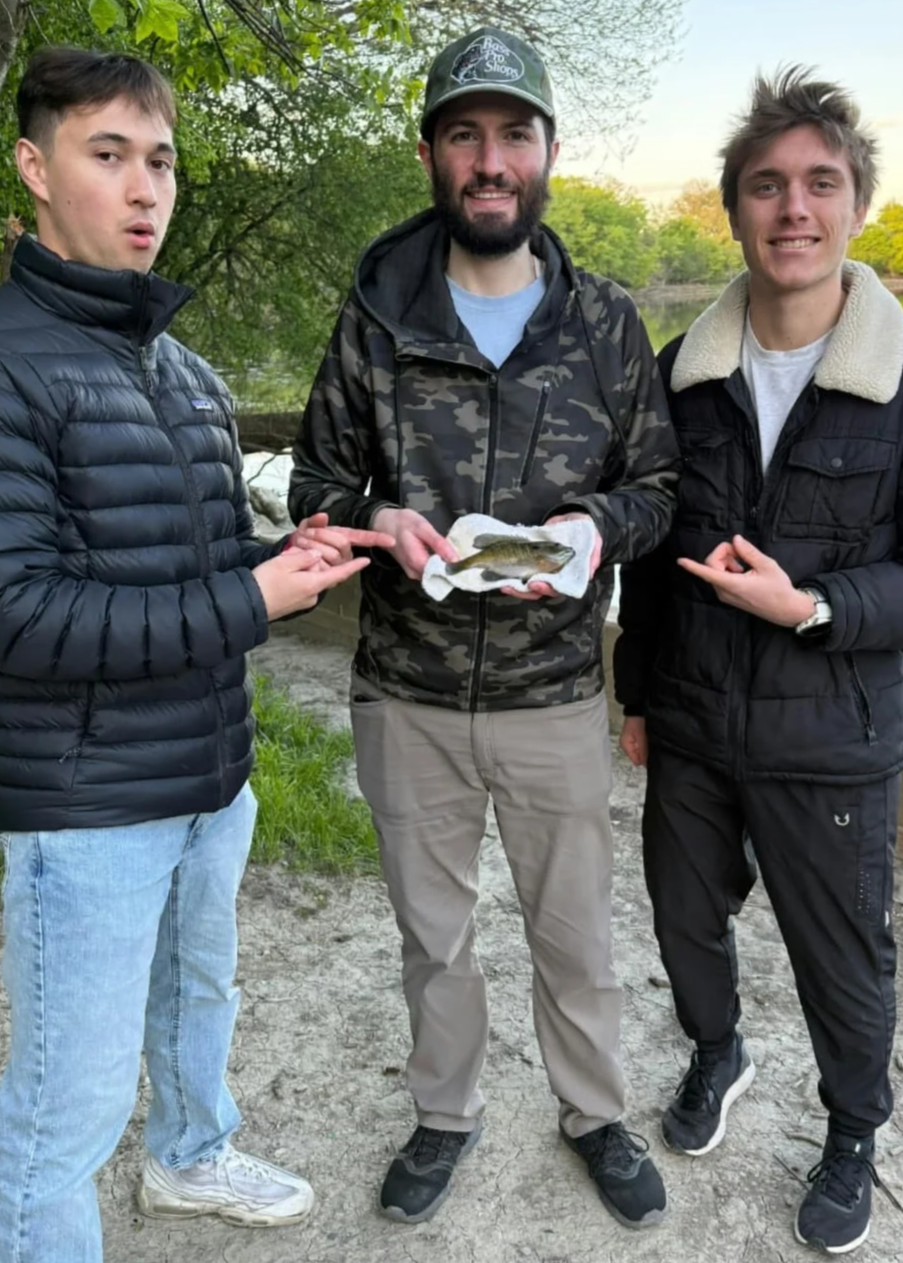 Fishing trip-Shalom, Nick , and Abe