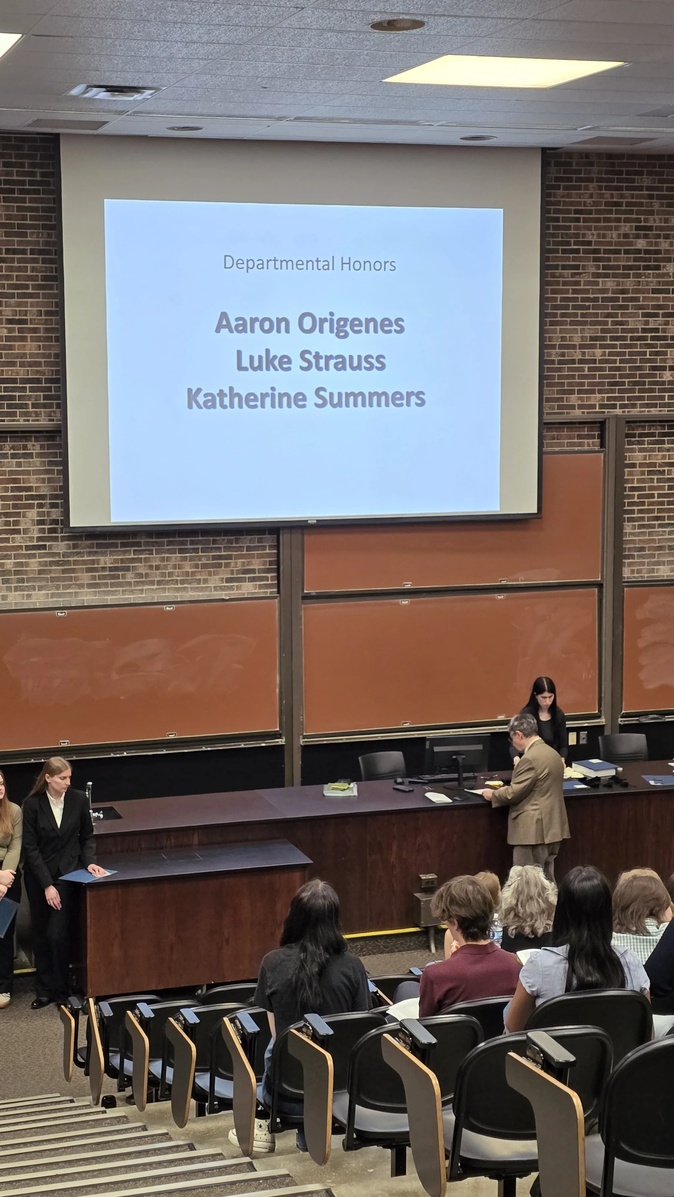 Katherine was awarded Departmental Honors.