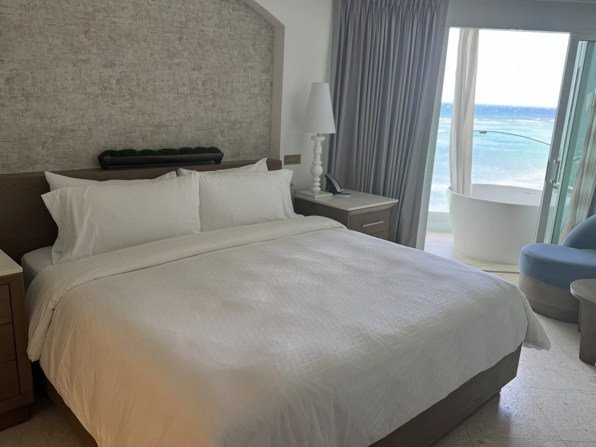 Mammee Bay Oceanview Club Level Room w Balcony Soaker Tub