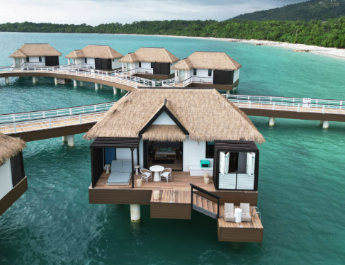 Overwater Bungalows at Sandals South Coast