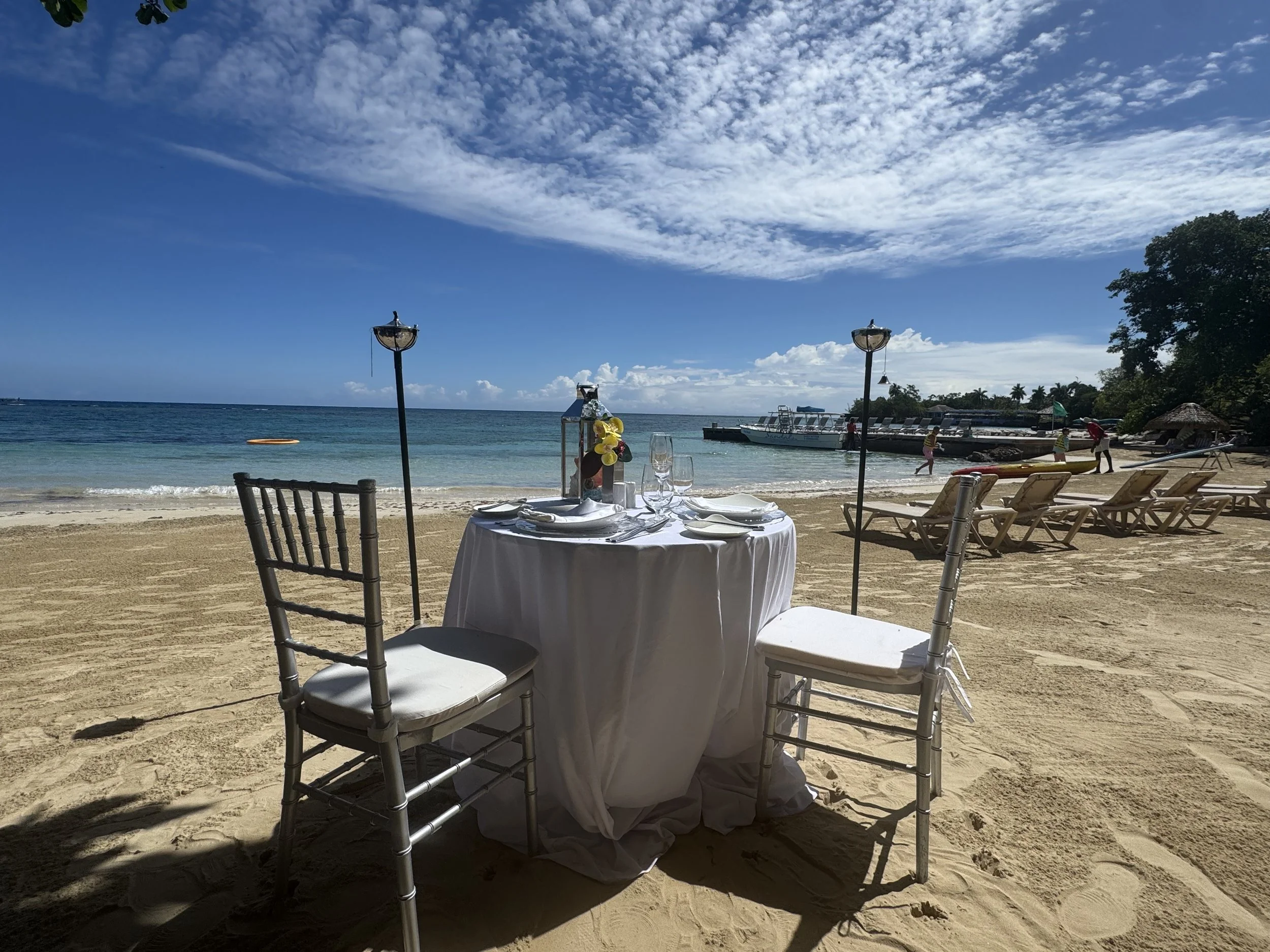 Candelight Dinner on Beach