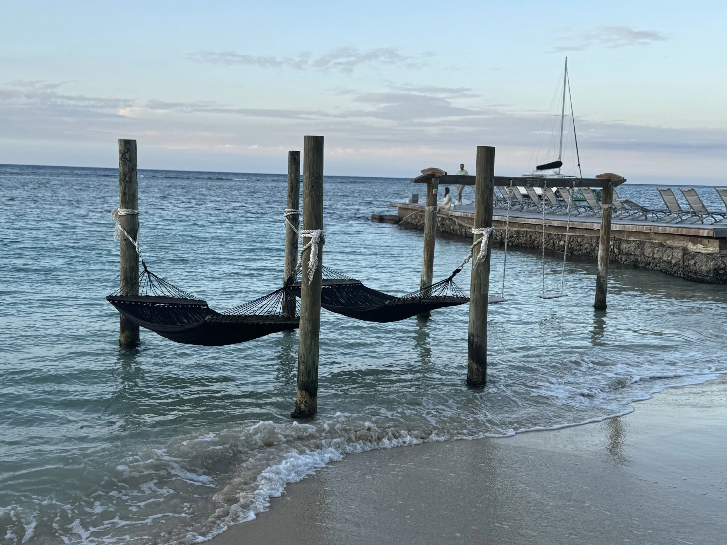 Overwater Swings at Sandals Royal Plantation