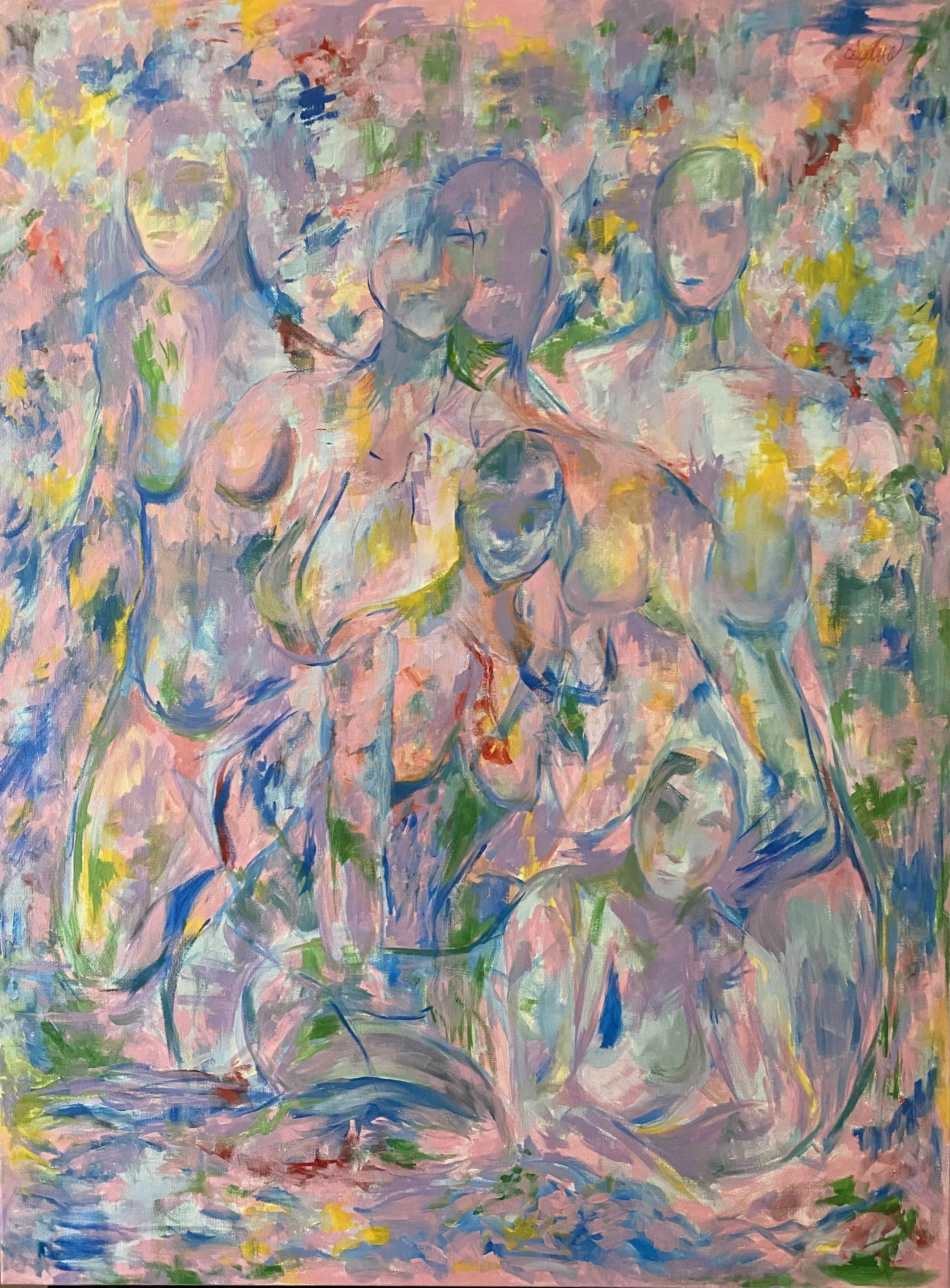 Sophie Stewart - Divinity in Pink, Acrylic on canvas, 30inx40in, 2025, $5,000