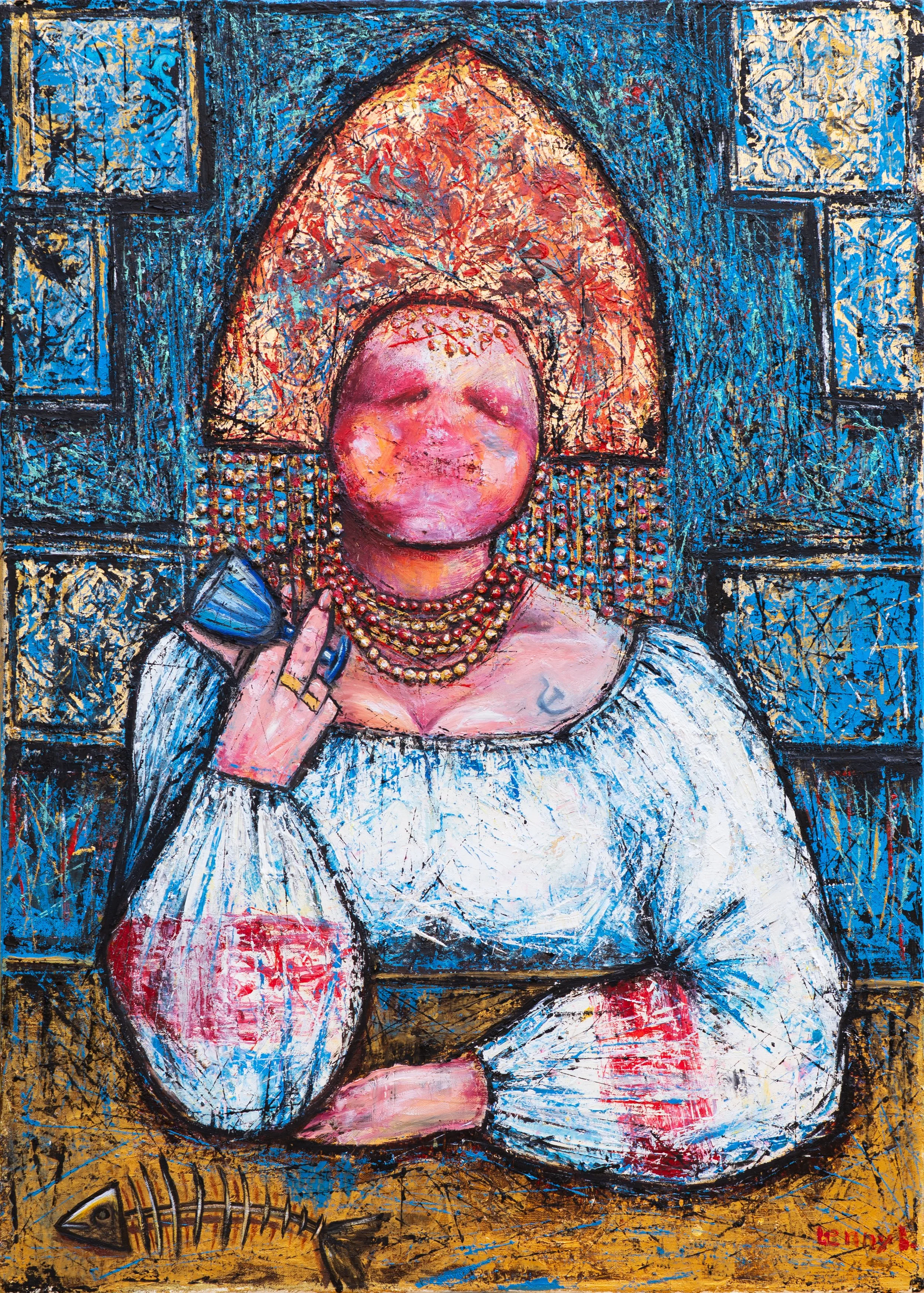 Lenny B. / Elena Volkova - La Rusa, Oil on canvas, 50 × 70 cm, 2025