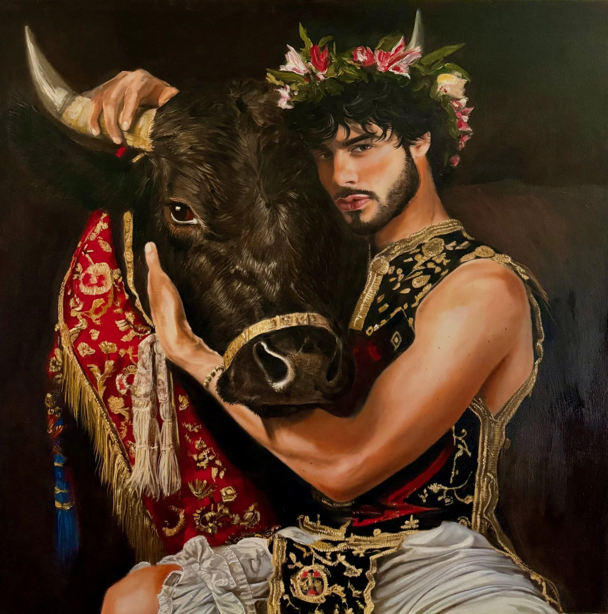 Amirata Winter - Tierra , Oil on canvas 80 x 80 cm 