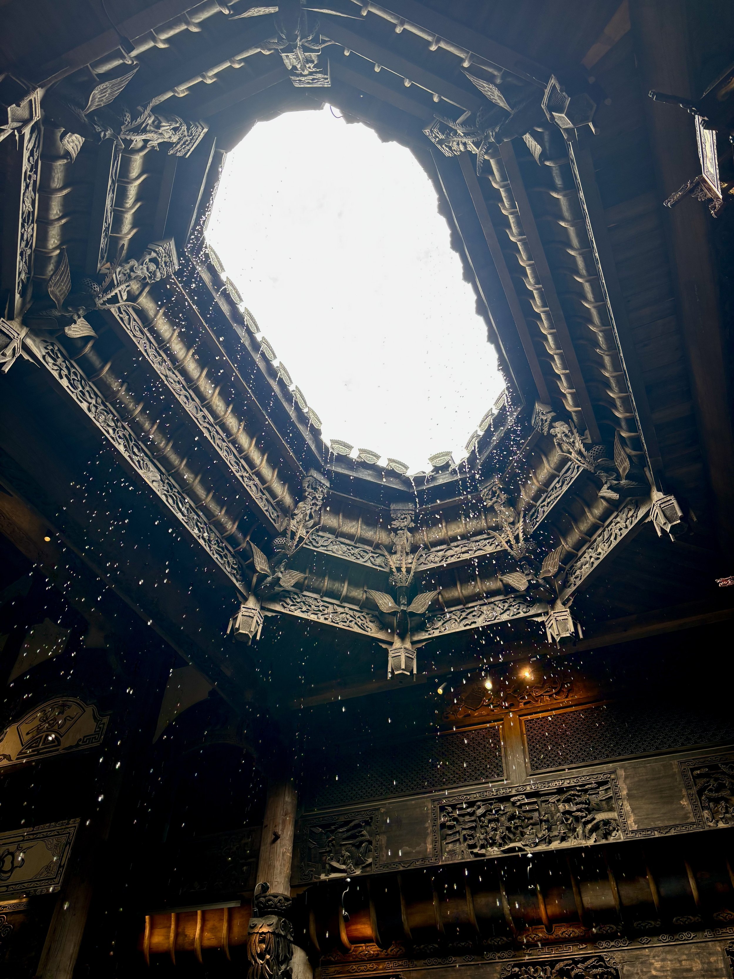 Nino Xiang - Rain Echo Through the Skylight, Digital Photography, 3024 x 4032, 2025
