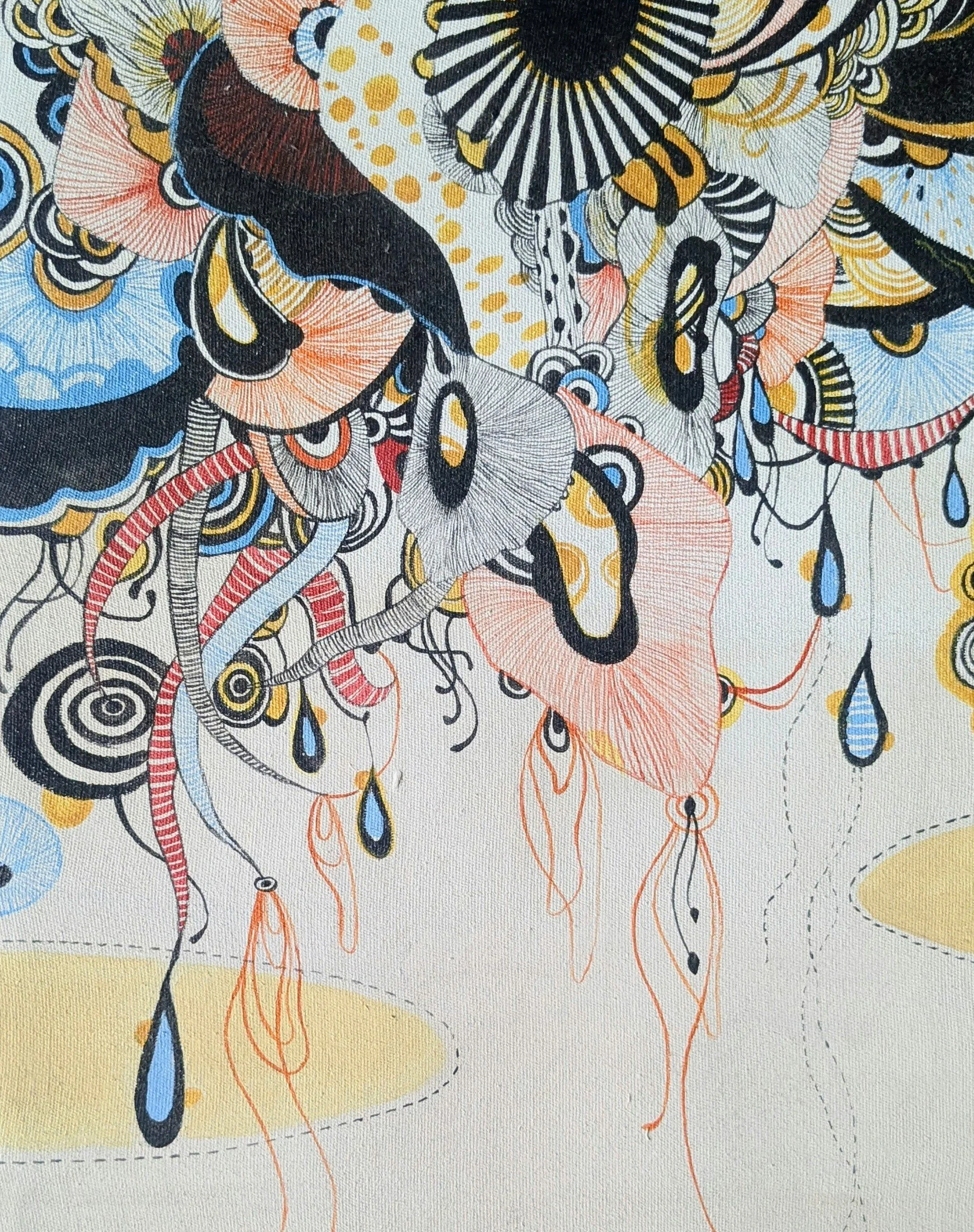 Sadia-E-Jannat - Whispers of the Organic, acrylic on canvas, 12 × 16 in., 2020, $500 