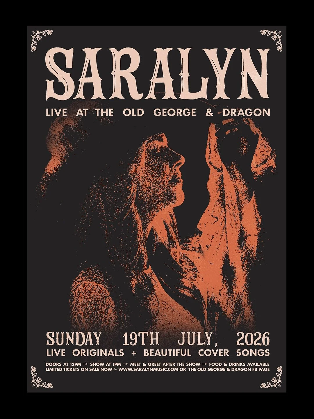 Flyer for @saralynmusic_ 

Lots of experimenting and playing with light with this one. Stoked with our final outcome! Previewed here in an A3 print, as well as IG Tile.

Need a poster designed? Get in touch!

#graphicdesign #posterdesign #musicdesign