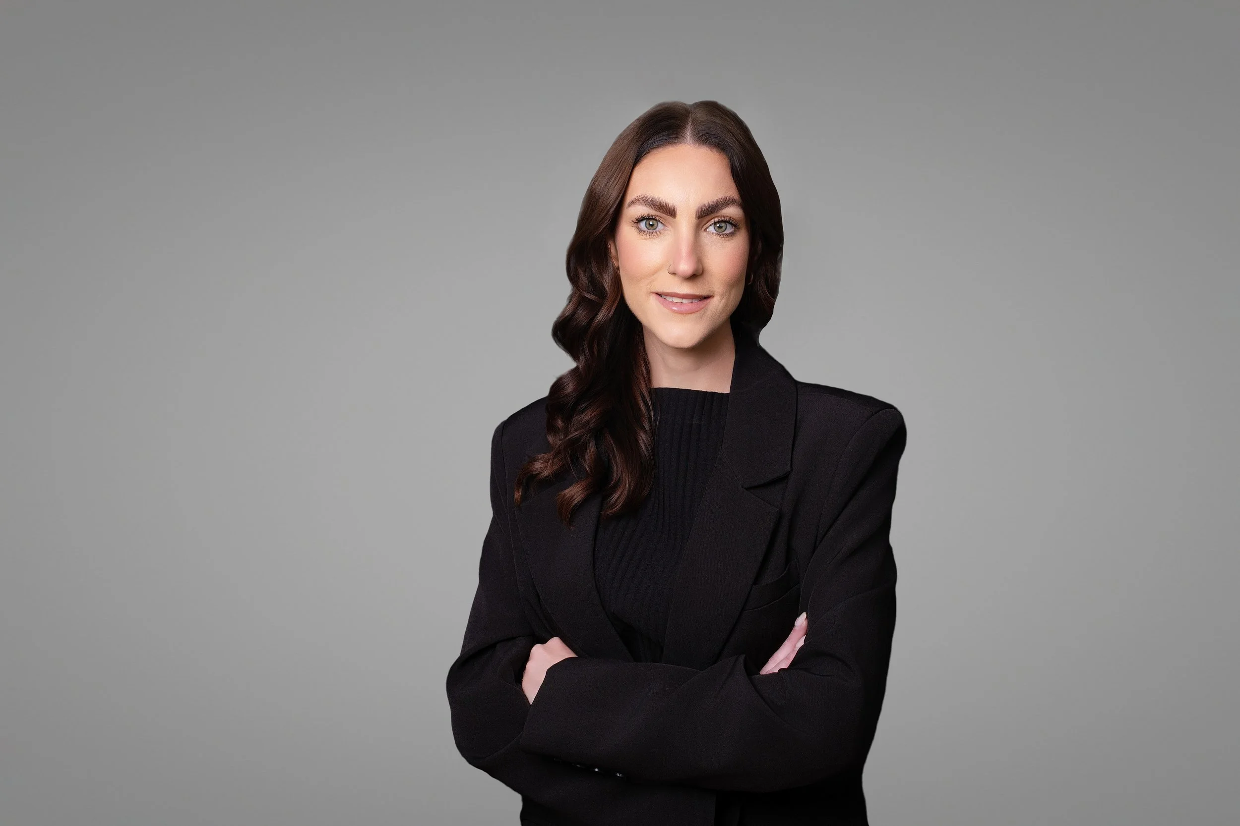 powerful woman with arms crossed