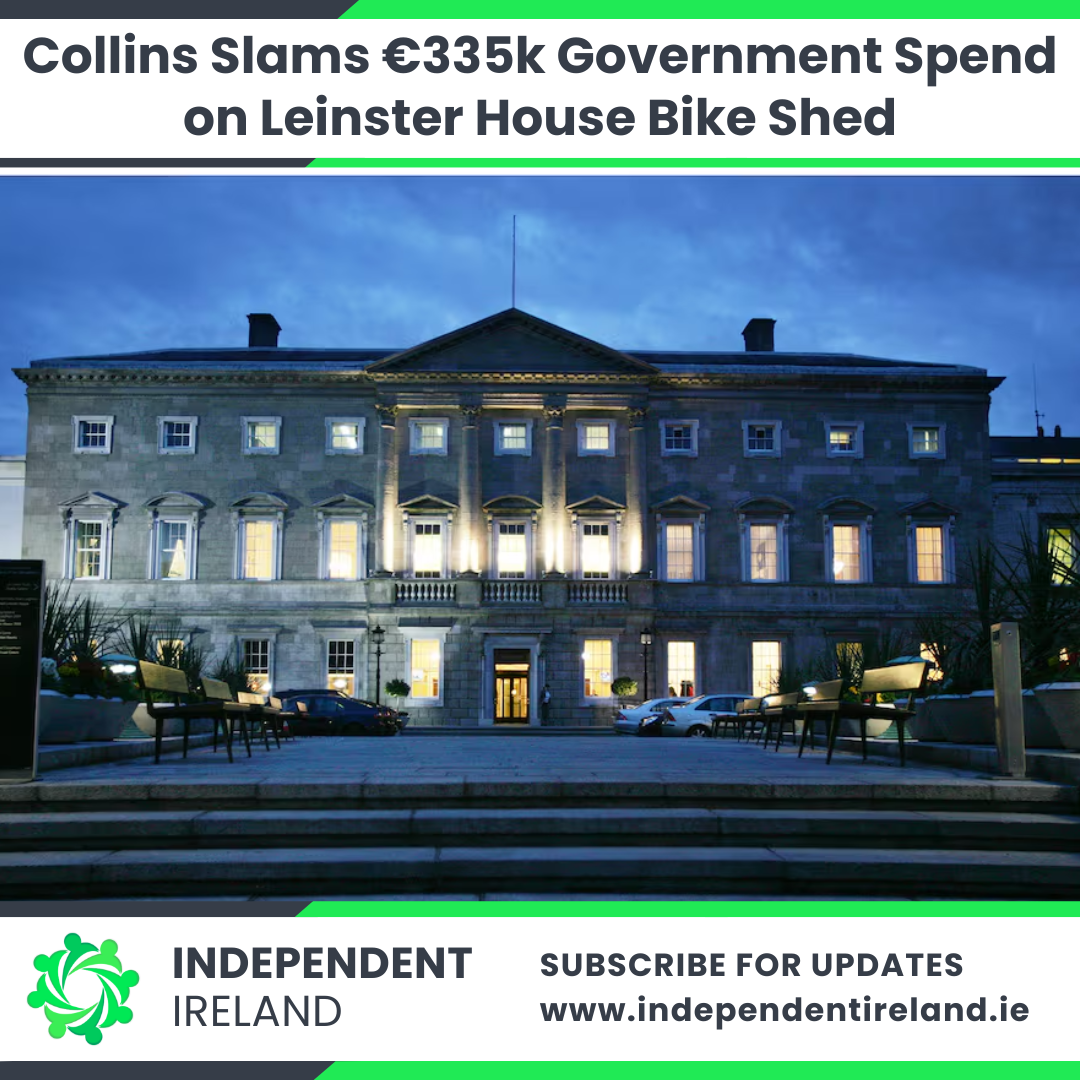 Independent Ireland Party Leader Slams Government's €335,000 Bicycle Shed