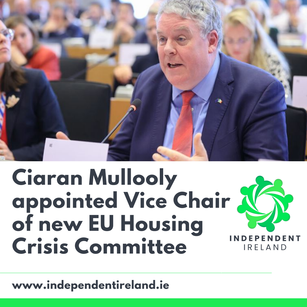 Ciaran Mullooly appointed Vice Chair of new EU Housing Crisis Committee to shape policy, funding, and advocate for Ireland’s needs.
