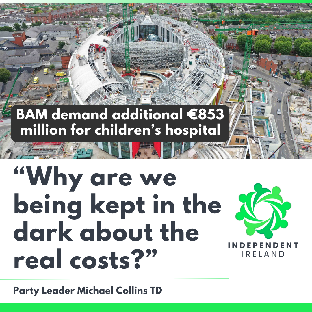 Children's Hospital fiasco continues - BAM demand additional €853 million