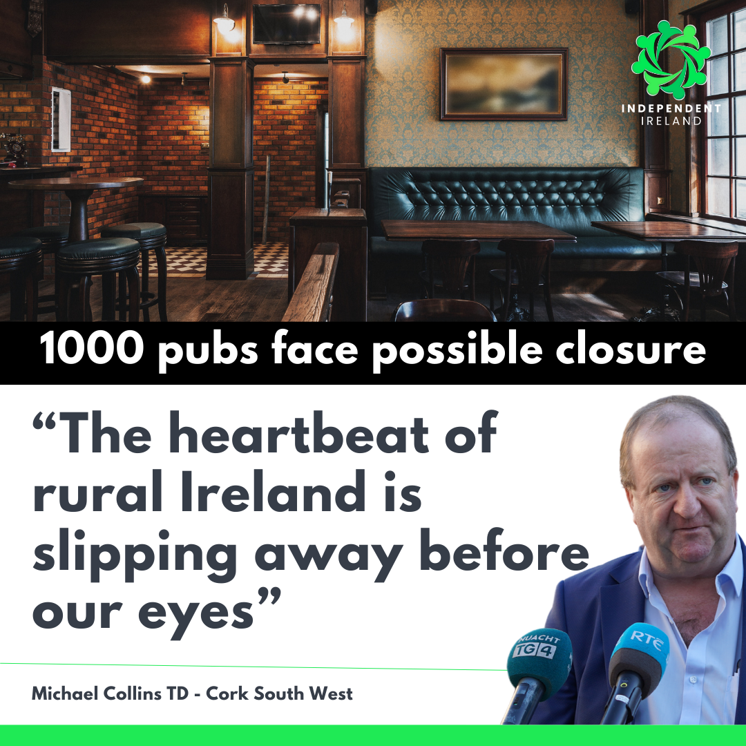 "The heartbeat of rural Ireland is slipping away before our eyes" TD Michael Collins