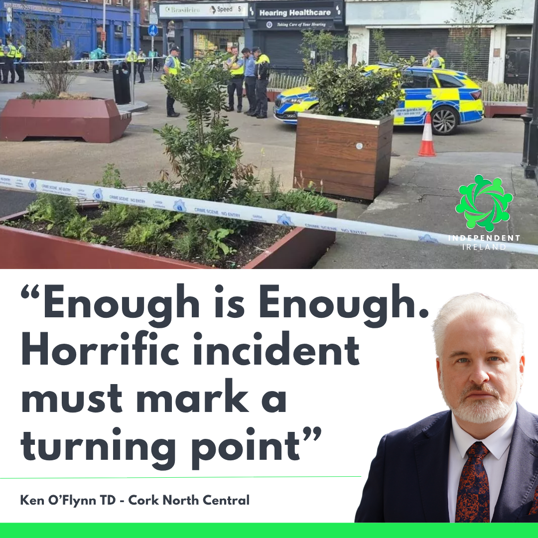 O'Flynn Condemns knife attack on Garda - "Direct assault on public safety - this must be a line in the sand"