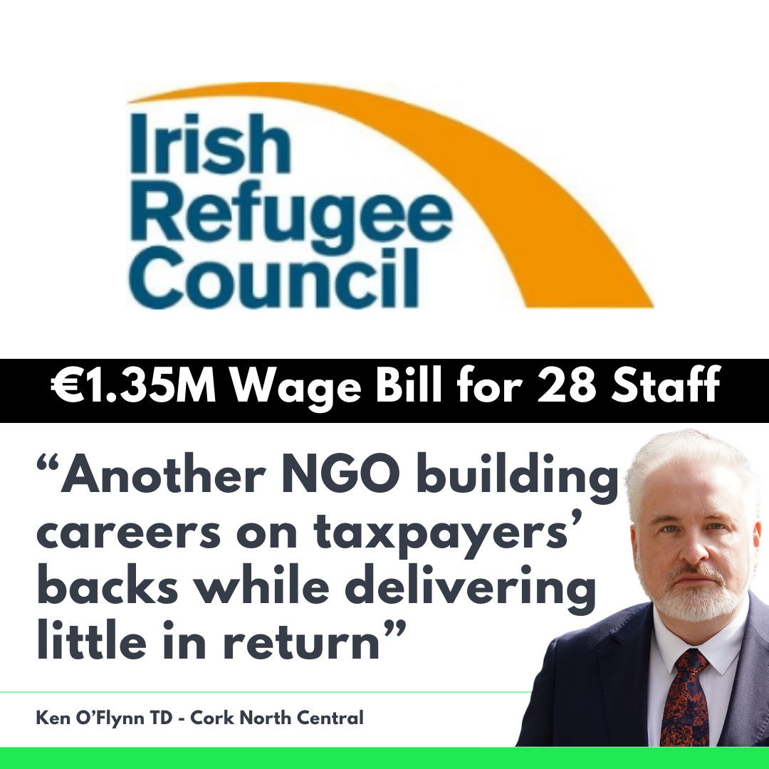 Ken O’Flynn TD: “Taxpayers are funding an NGO sector while families struggle to get by”