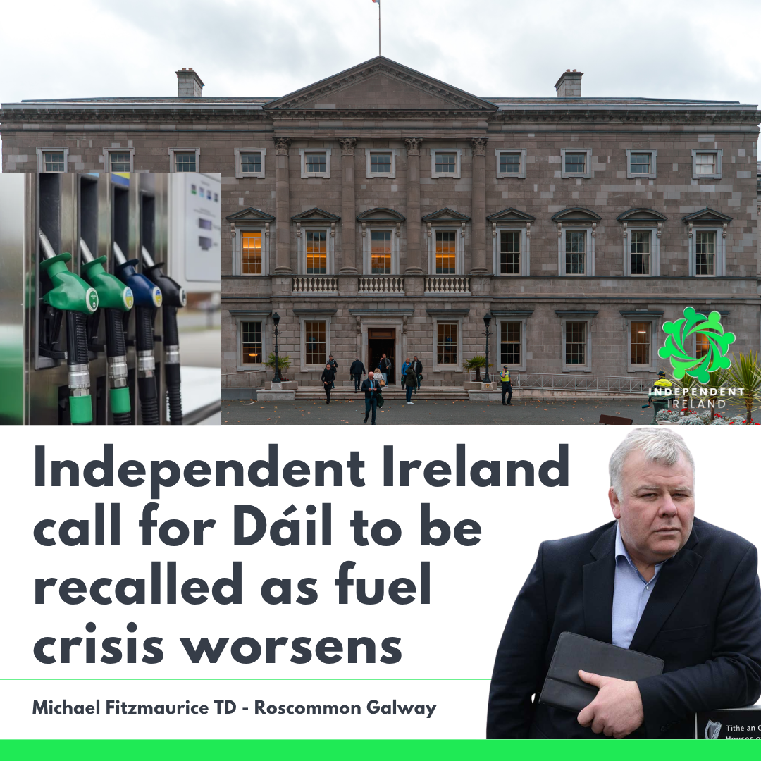 Fitzmaurice calls for Dáil recall as fuel crisis deepens 