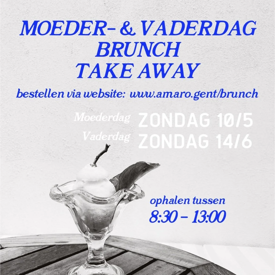BRUNCH TAKE AWAY: Vaderdag