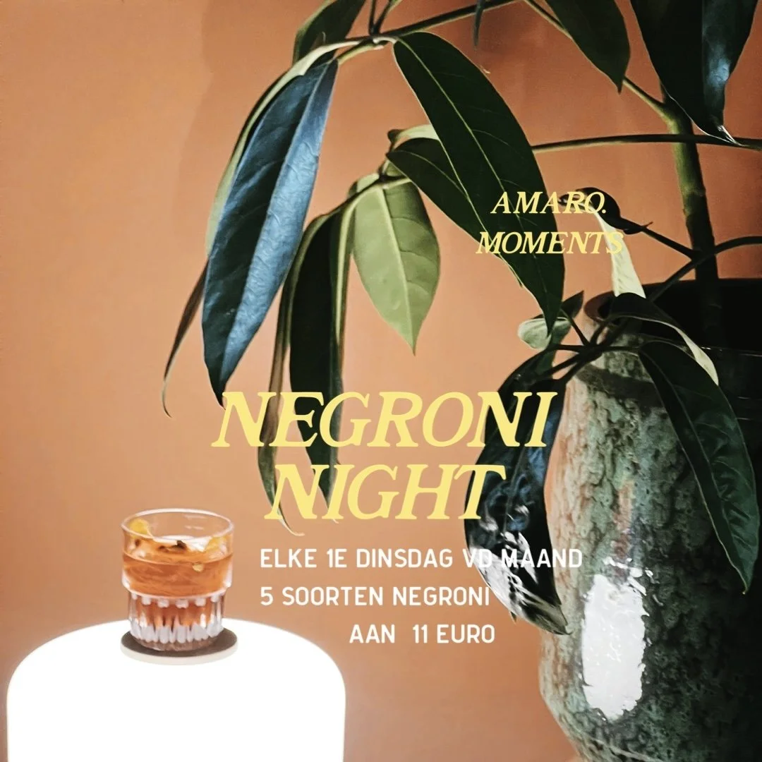 NEGRONI NIGHT - elke 1e dinsdag vd maand