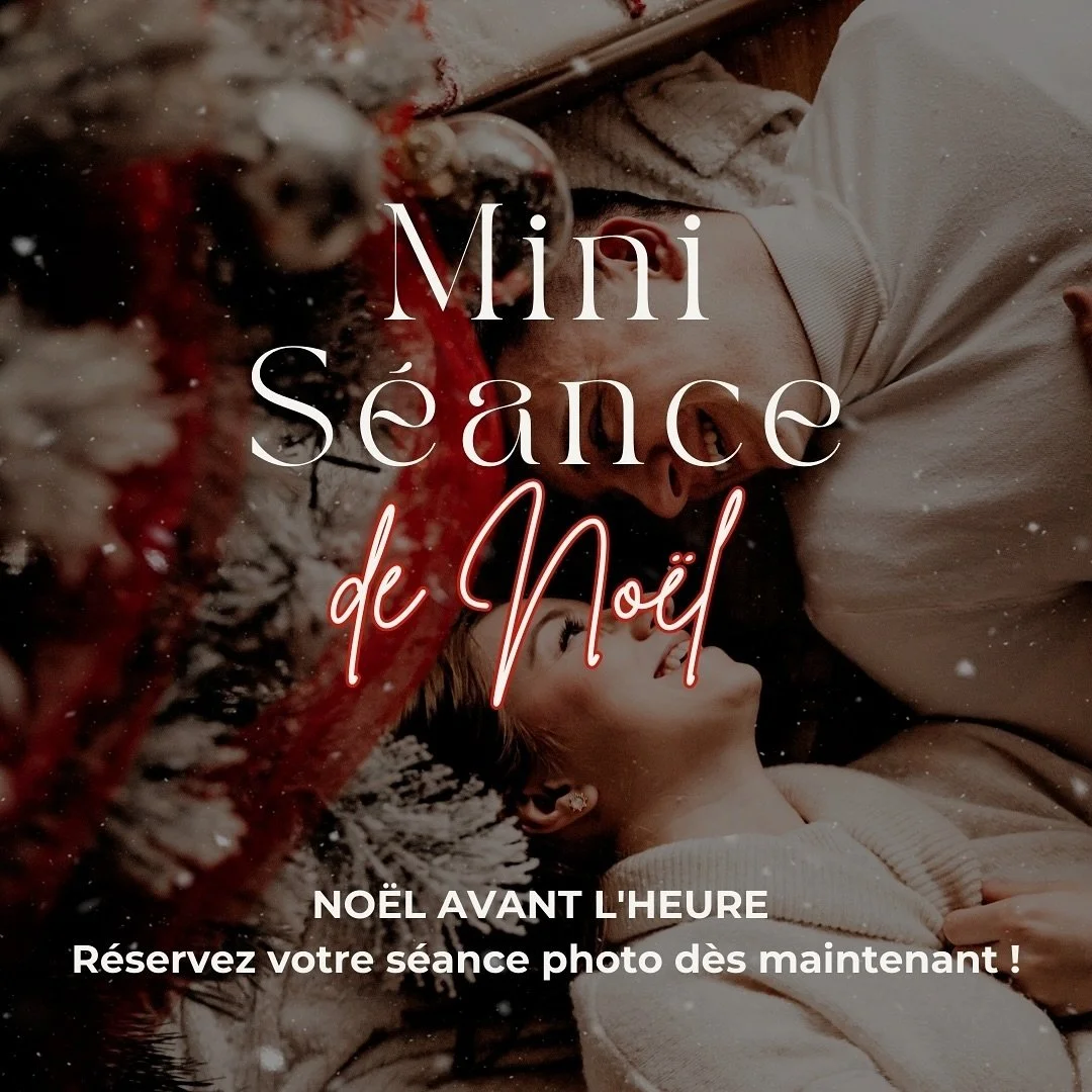 🎄 No&euml;l avant l&rsquo;heure 🎄   Cette ann&eacute;e, je vous accueille dans un d&eacute;cor tout en douceur et en simplicit&eacute; pour les mini-s&eacute;ances de No&euml;l, les 6, 7 et 8 d&eacute;cembre !   Que ce soit en famille, en couple, o