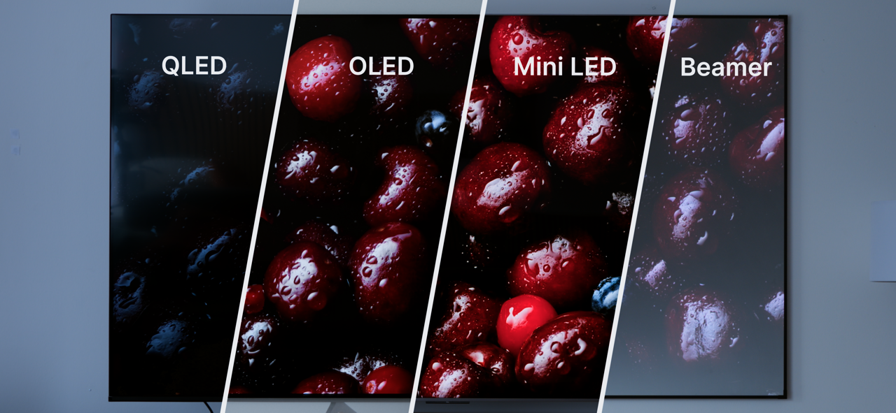 QLED, OLED, Mini-LED oder Beamer?
