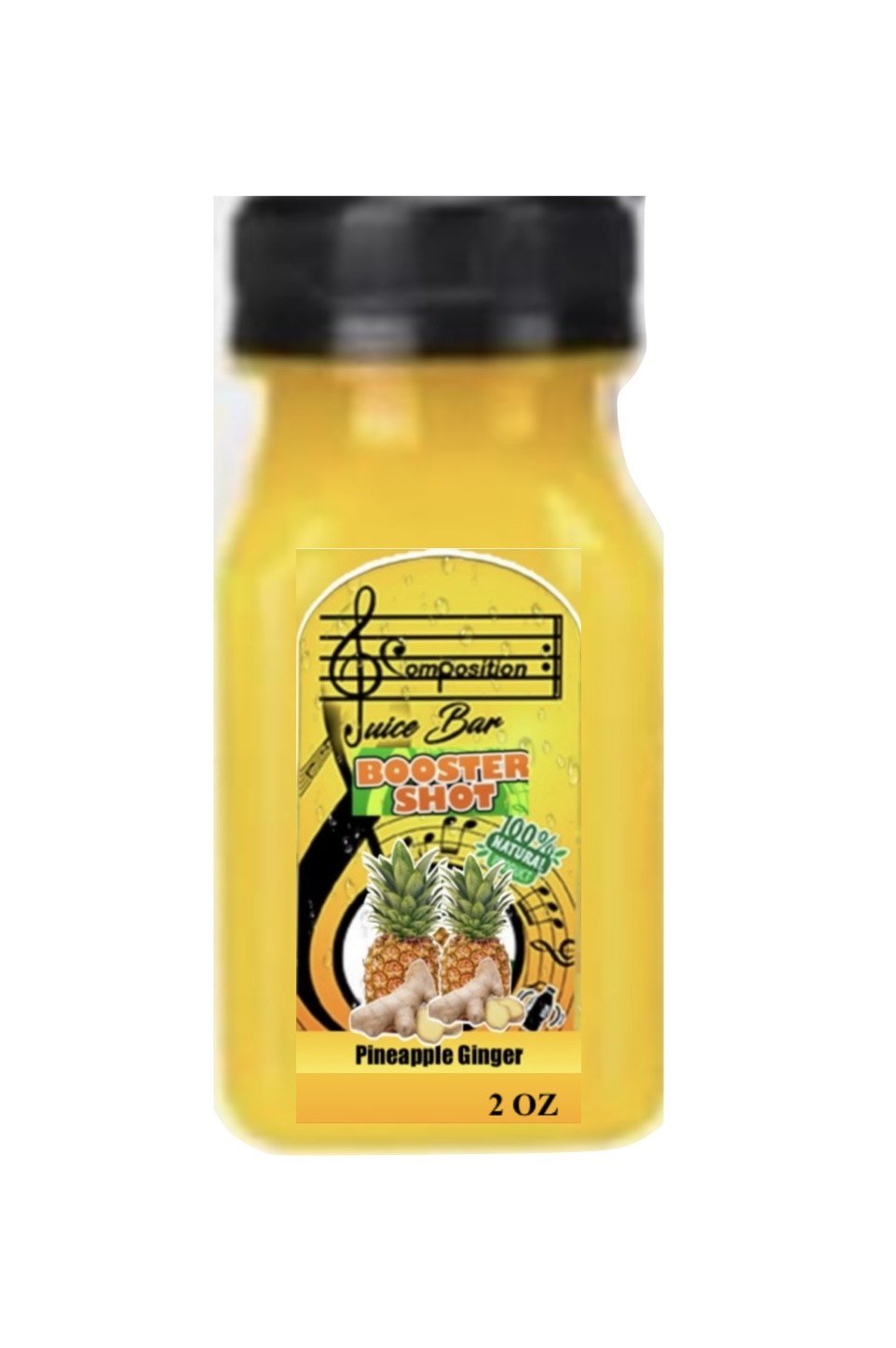 Pineapple, Ginger   2 OZ. BOOSTER SHOT