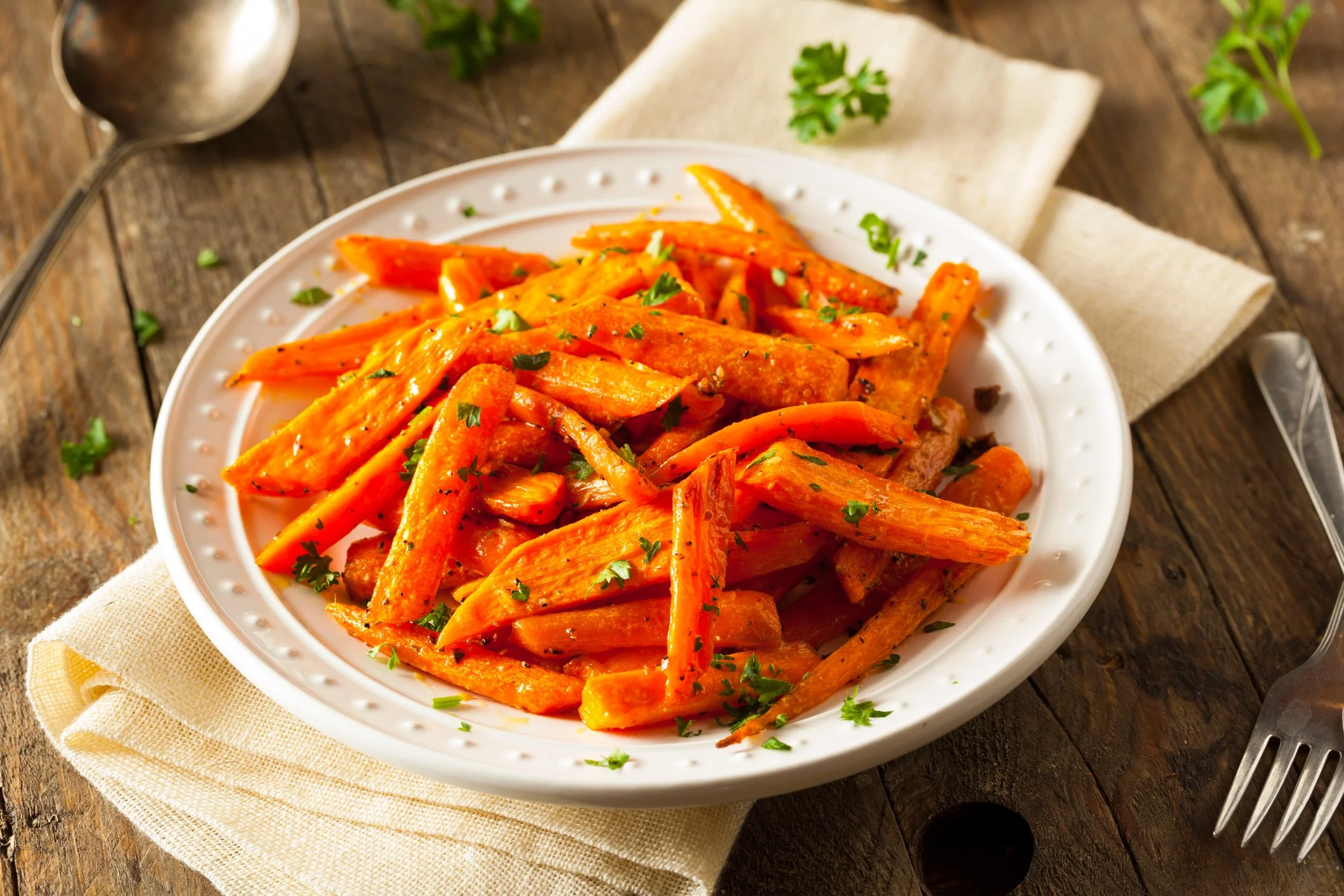 Herb roasted carrots