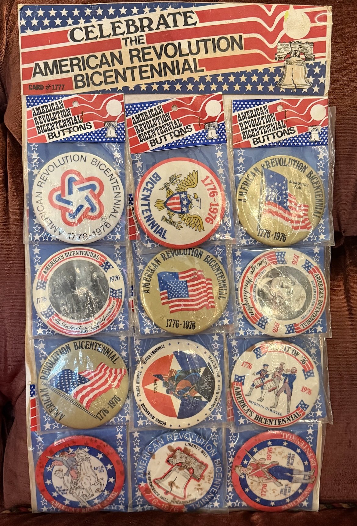 Bicentennial Button Board