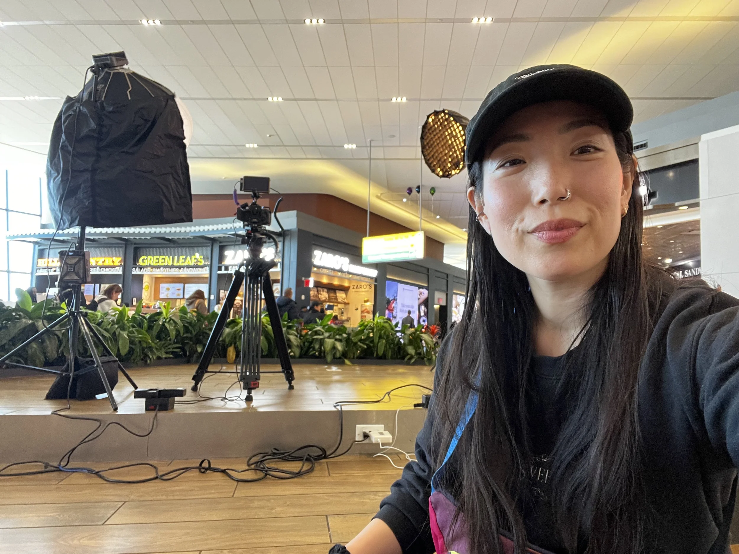 Selfie at La Guardia Airport