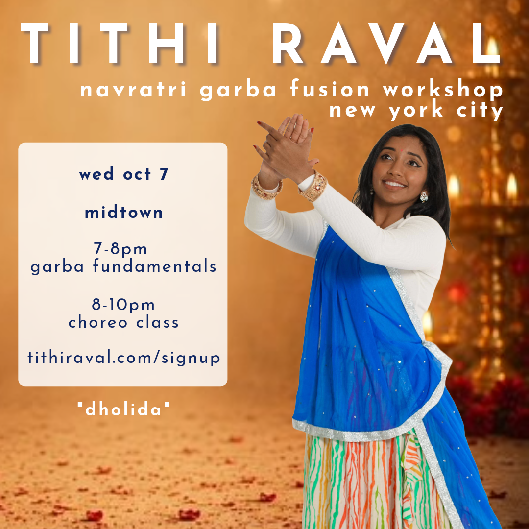 Oct 7 - NYC - Garba Fusion (Dholida)