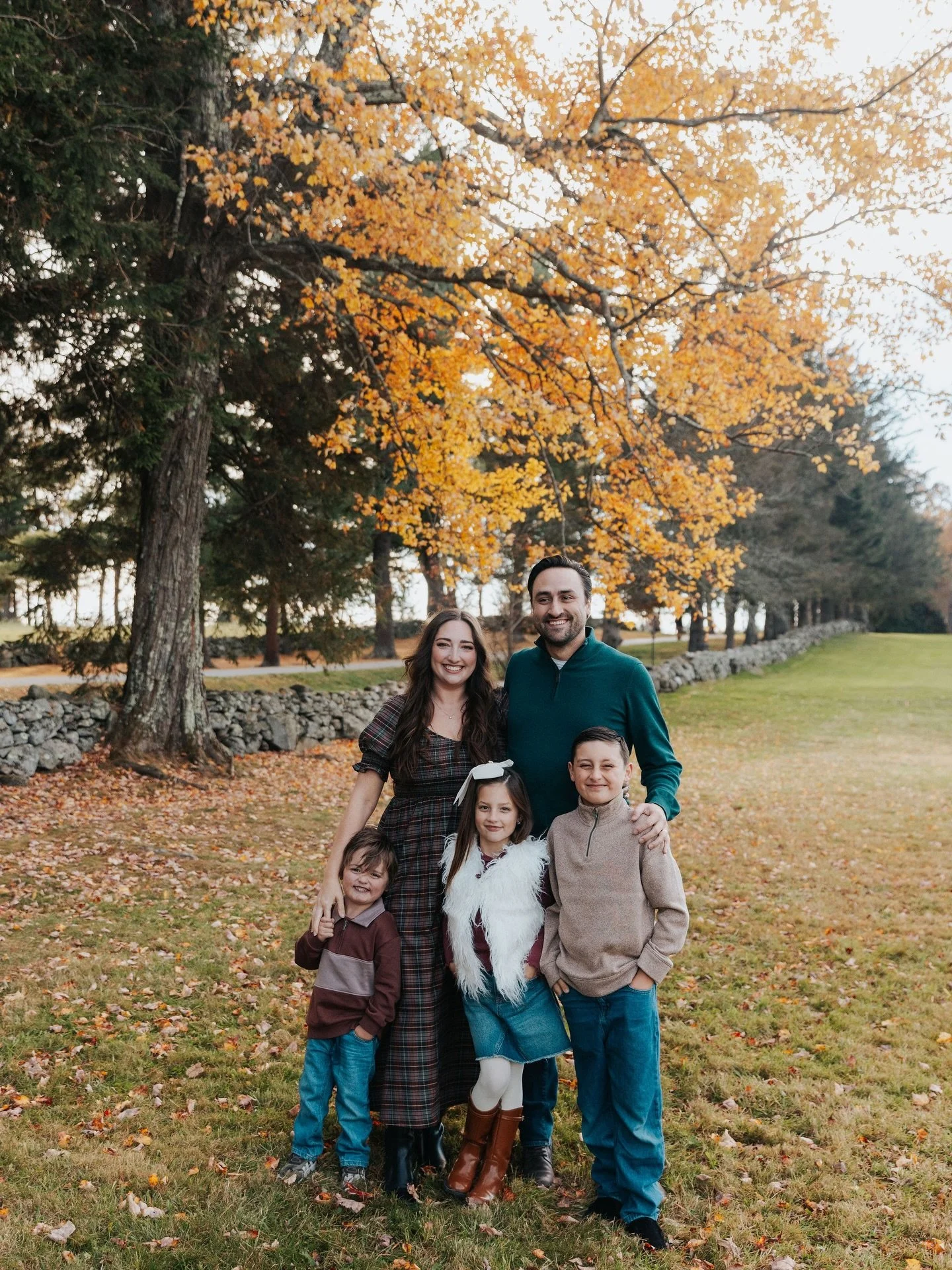 When a bunch of Texans come to soak in that Connecticut fall foliage.

Alexa is originally from here, and two of her three little peanuts were born here &mdash; so it felt extra special to capture their family photos in the place where her babies fir