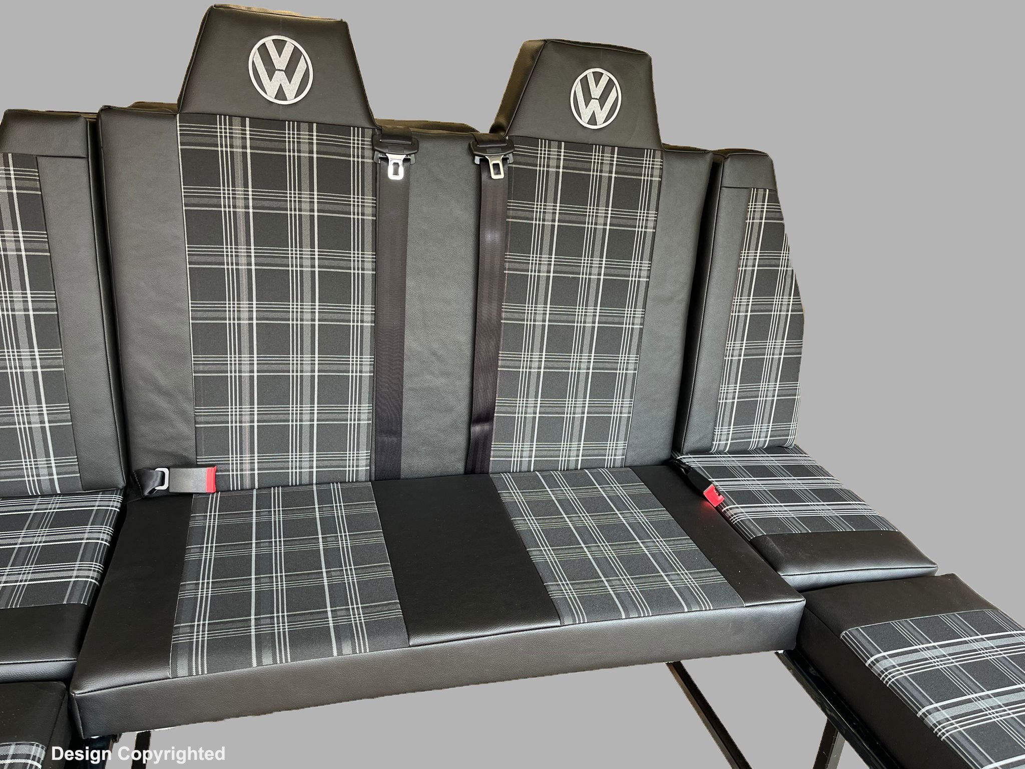 Module one with embroidery and GTI tartan