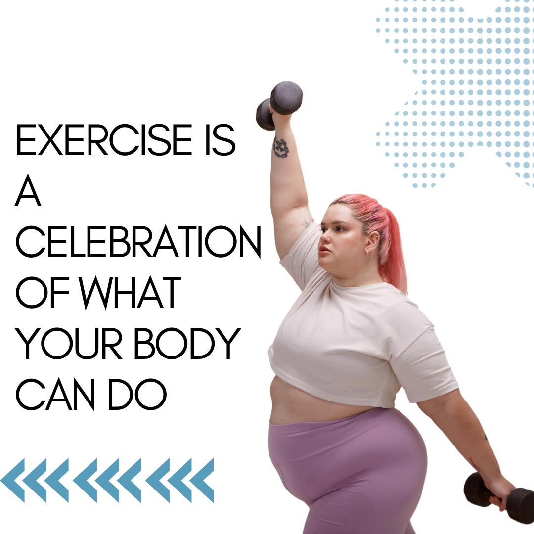 Exercise is a celebration of what your body can do