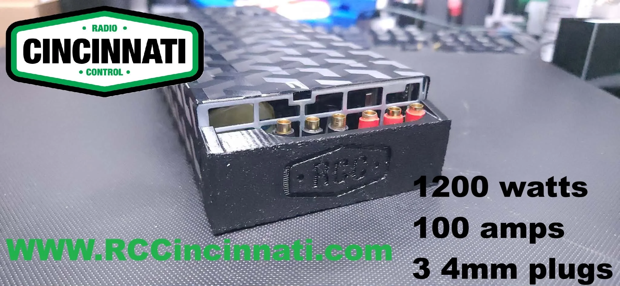 RC Cincinnati 1200W 100amps Power Supply with 3 4mm bullet connectors ICharger