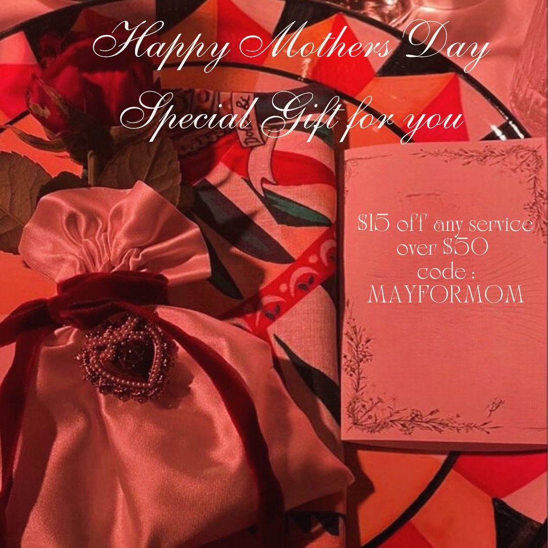 Happy Mommy&rsquo;s day Gift to all my mommy&rsquo;s🌹 
$15 off Code : MAYFORMOM
✨code only for May and only if code added to your new appt . 
✨We will be in new Location Starting this week