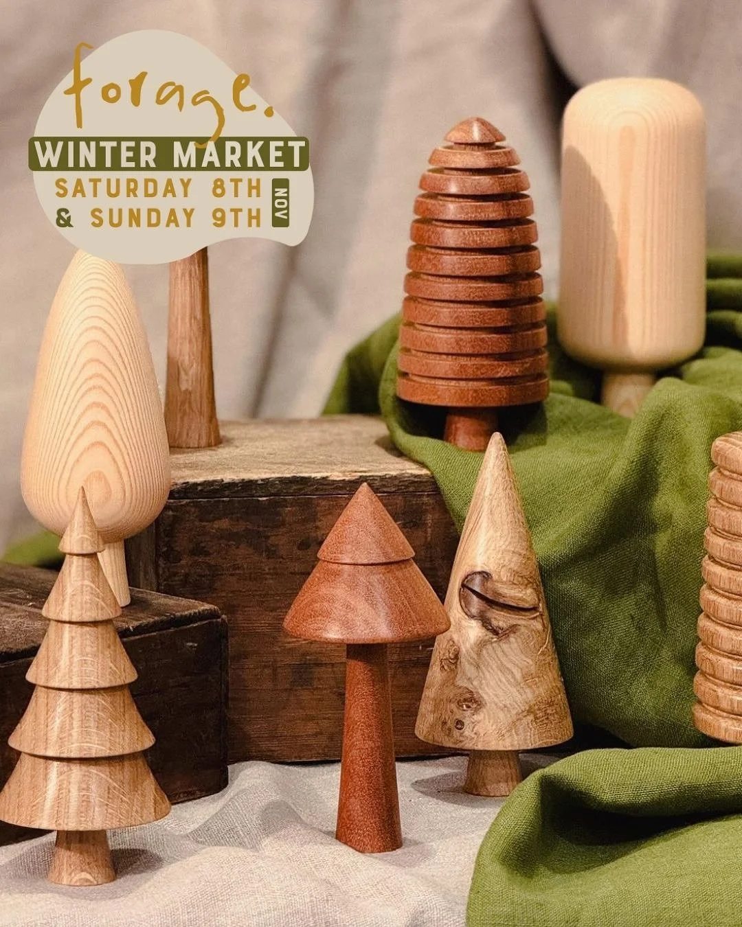 Another 7 talented makers joining us NEXT WEEKEND for the Forage Winter Market.. 🙌🏻 

Tag who you are bringing along with you for some festive indie shopping below.. ✨👇🏻

🛍️ Thoughtful shopping from around 50 independent makers, creatives &amp; 