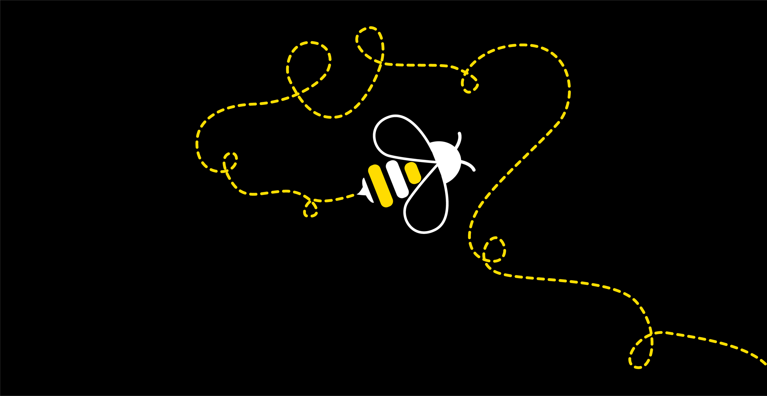 Background BEE flying 404 page