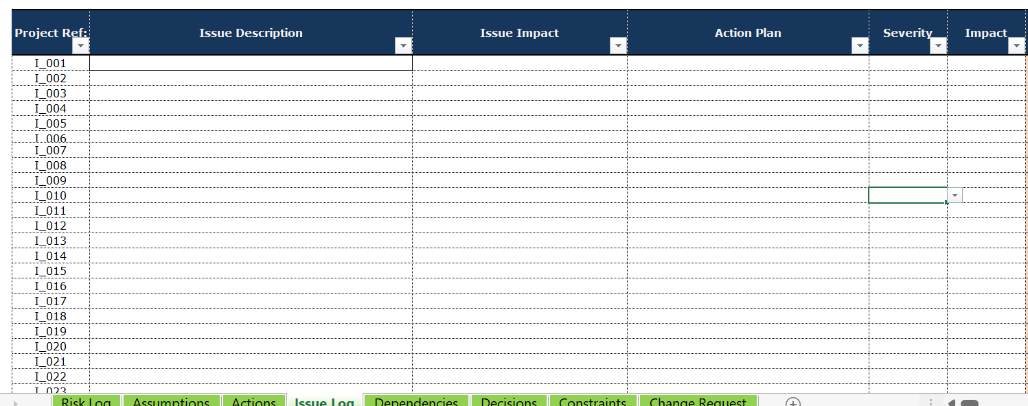 Project Management Query Log Project Management Documentation Series Logs — Simplify Change