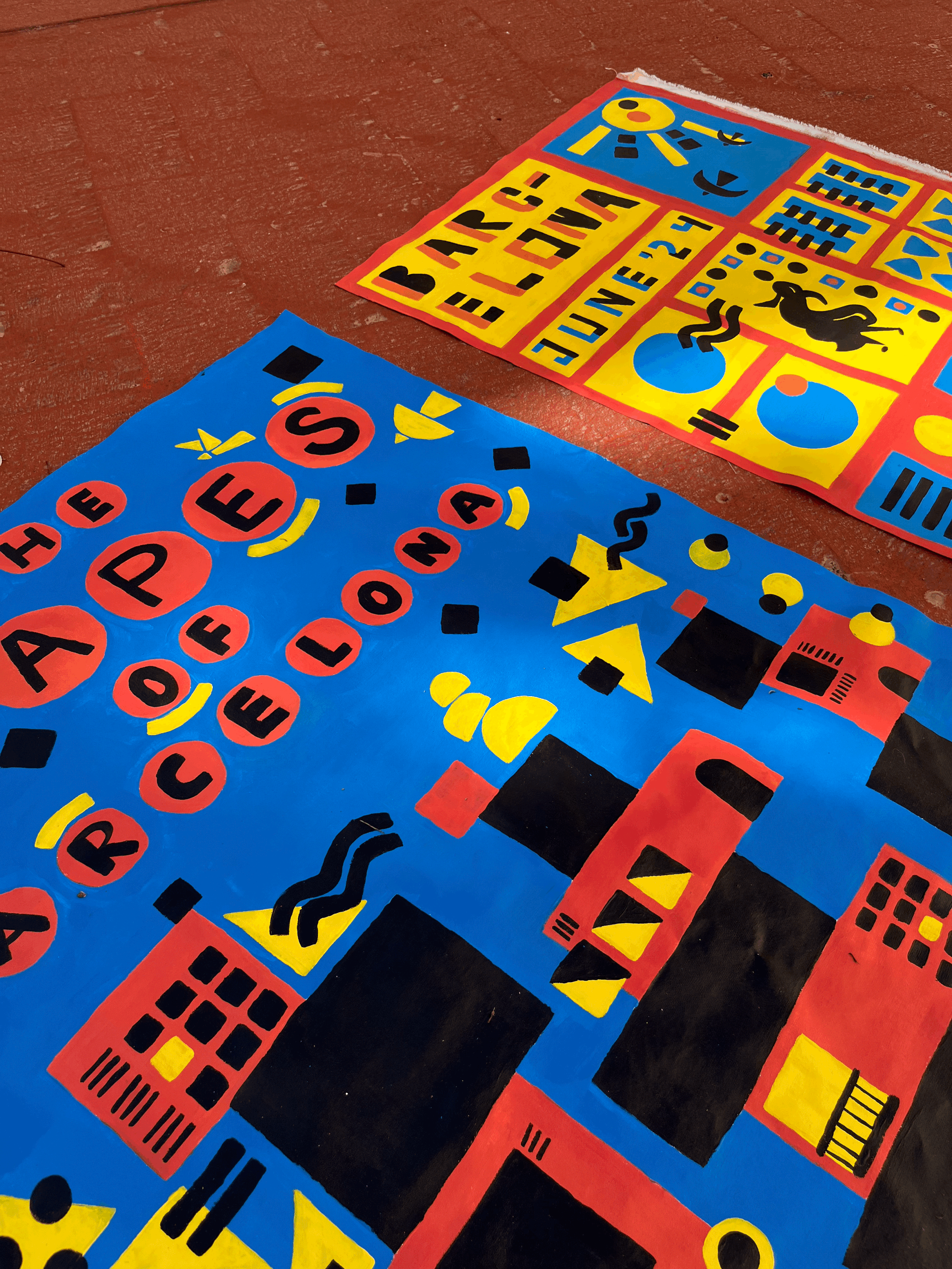 The Shapes of Barcelona - Painting Series