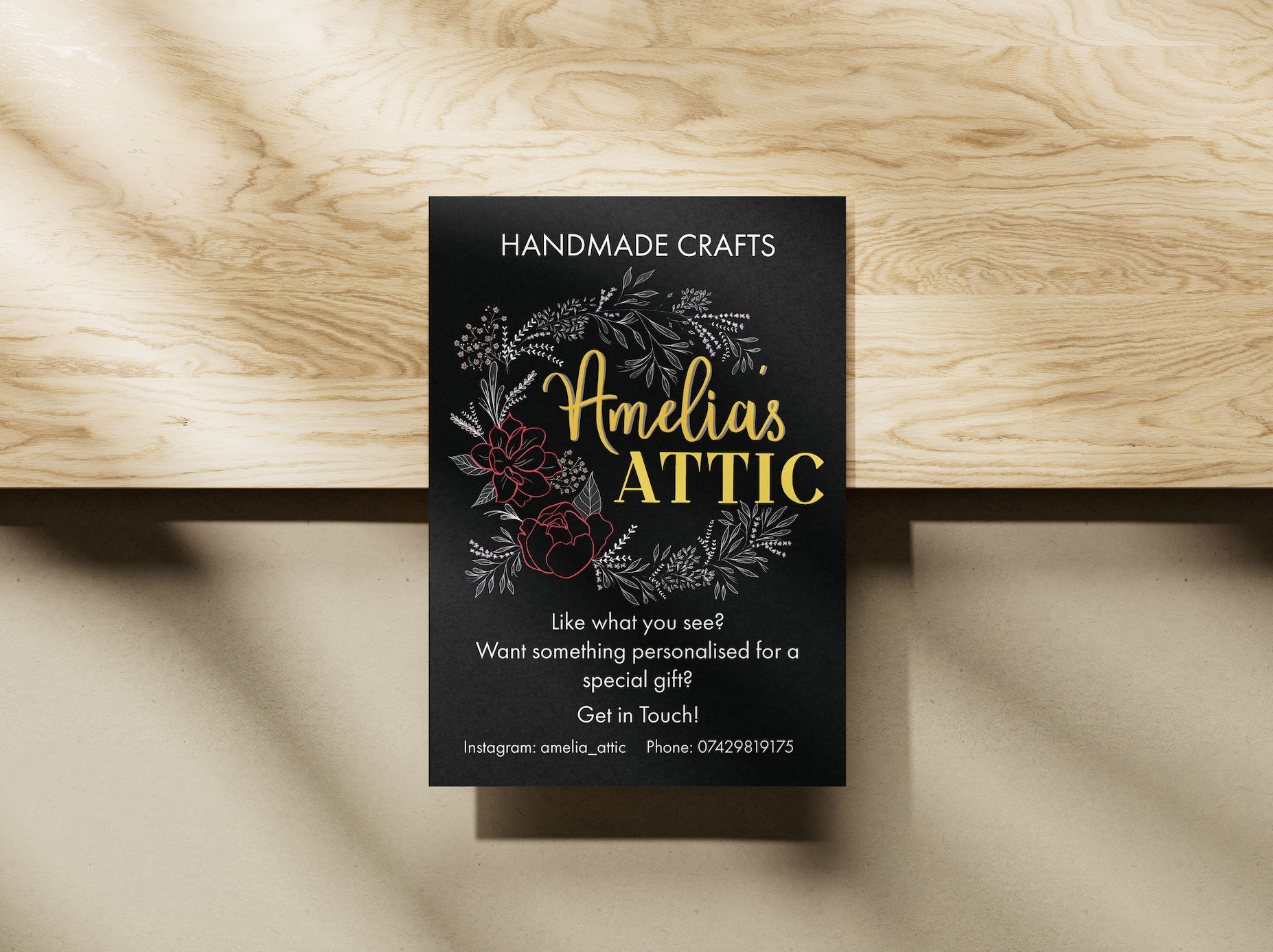 Amelia's Attic Promotional Flyer